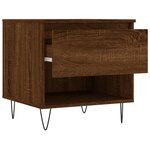 vidaXL Tables basses 2 Pièces chêne marron 50x46x50 cm bois d'ingénierie