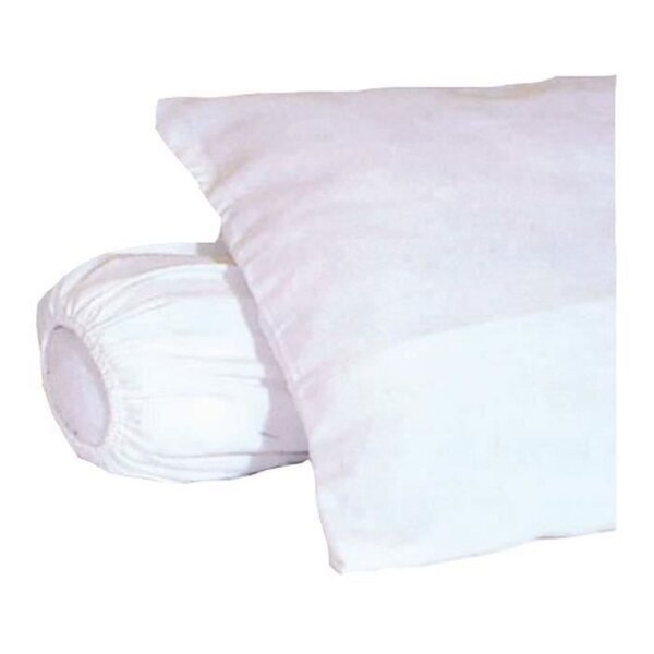 Sous-taie d'oreiller molleton 100  coton gratté 60 x 60 cm blanc