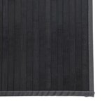 vidaXL Tapis rectangulaire gris 70x500 cm bambou
