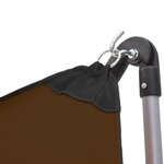 vidaXL Hamac avec support pliable Marron