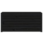 vidaXL Boîte de jardin noir 101x50 5x46 5 cm bois massif de pin