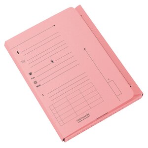 Chemise index kraft l'oblique az 23 5 x 31 5 cm - paquet de 25 - rose pastel