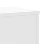 vidaXL Supports pour plantes 2 Pièces blanc 30x30x70 cm bois d'ingénierie