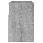 vidaXL Banc à chaussures Sonoma gris 80x30x45 cm Bois d'ingénierie