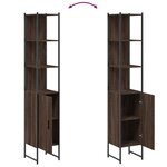 vidaXL Armoire de bain chêne marron 33x33x185 5 cm bois d'ingénierie