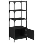 vidaXL Bibliothèque à 3 niveaux noir 41x30x109 5 cm bois d'ingénierie