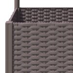 vidaXL Jardinière avec treillis Marron 120x40x136 cm PP
