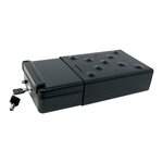 Carpoint Coffre-fort de voiture Acier 22,5x16x7,5 cm Noir