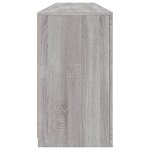 vidaXL Buffet avec lumières LED sonoma gris 164x37x67 cm