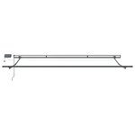 Store rétractable manuel vidaXL avec LED beige 400x300 cm