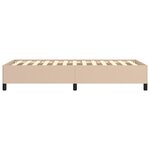 vidaXL Cadre de lit sans matelas cappuccino 90x200 cm similicuir