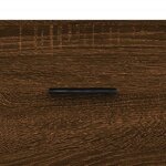 vidaXL Buffet Chêne marron 34 5x34x90 cm Bois d'ingénierie