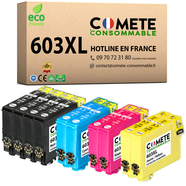 10 Cartouche 603XL Epson Compatibles Comete, Entreprise Française