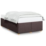 vidaXL Cadre de lit Marron foncé 120x200 cm Tissu
