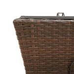 vidaXL Jardinières avec crochets 2 Pièces marron résine tressée