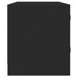 vidaXL Meuble TV avec portes en verre noir 102x37x42 cm