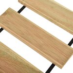 vidaXL Rouleau de terrasse 35x300 cm Bois de pin imprégné