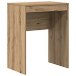 vidaXL Bureau avec rangement chêne en bois d'ingénierie