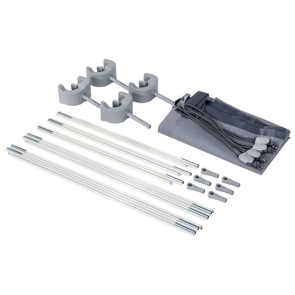 Intex Auvent pour piscine Gris clair