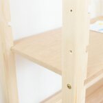 Bureau enfant cabane STOLLY blanc et naturel