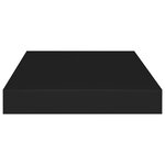 vidaXL Étagères murales flottantes 4 Pièces noir 40x23x3 8 cm MDF