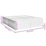 VidaXL Cadre de lit sans matelas rose 180x200 cm velours