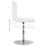 vidaXL Chaises à manger lot de 6 blanc similicuir