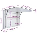 vidaXL Armoire de salle de bain à miroir LED 80x9 5x55 cm