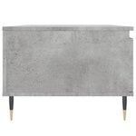 vidaXL Table basse Gris béton 90x50x36 5 cm Bois d'ingénierie