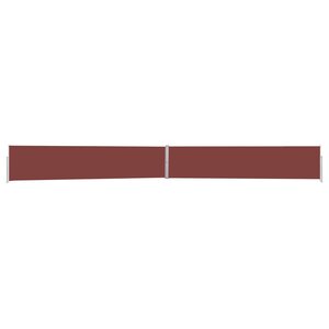 vidaXL Auvent latéral rétractable de patio 170x1200 cm Marron