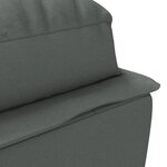vidaXL Chaise longue de massage avec coussins gris foncé tissu