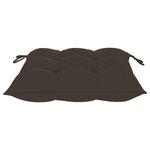 vidaXL Chaises de jardin lot de 4 avec coussins Bois de teck massif