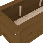vidaXL Lit surélevé de jardin brun miel 199 5x40x39 cm bois pin massif