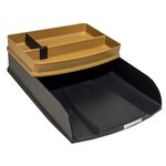 Corbeilles À Courrier Combo Styli Neo Deco - Noir - X 6 - Exacompta