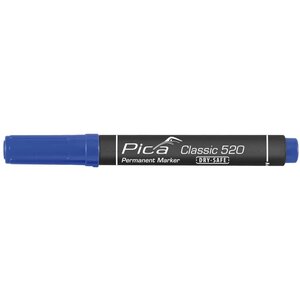 Pica marqueur permanent dry-safe classic 1- 4 mm rond bleu
