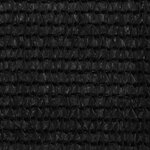 vidaXL Écran de balcon Noir 75x400 cm PEHD