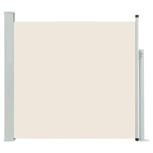 vidaXL Auvent latéral rétractable de patio 100x500 cm Crème