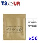T3AZUR-  Enveloppes bulles  Nº15 - 220x260 mm - Lot de 50