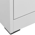 vidaXL Classeur Gris clair 46x62x164 cm Acier