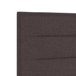 vidaXL Tête de Lit Design Lignes Marron Foncé 160 cm Tissu