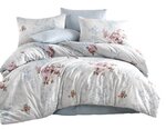 Parure de lit bleue CLARA 240 x 220 cm