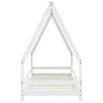 vidaXL Cadre de lit pour enfants blanc 90x200 cm bois de pin massif