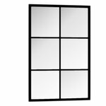 vidaXL Miroir mural noir 60x40 cm métal