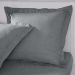 Taie d'oreiller - 63 x 63+5 cm uni - Acier