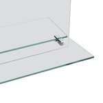 vidaXL Miroir mural avec étagère 40x60 cm Verre trempé