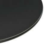 vidaXL Table de jardin ronde noir Ø60x105 cm acier