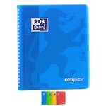 Cahier Spirale EASYBOOK 17x22cm 160p 90g Grands Carreaux Coloris Aléatoire OXFORD