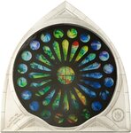 Pièce de monnaie en Argent 5 Dollars g 140 Millésime 2025 Glass Windows SAGRADA FAMILIA