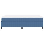 vidaXL Lit à ressorts avec matelas bleu 120x200 cm tissu côtelé