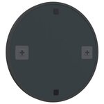 vidaXL Miroir mural Noir 50 cm